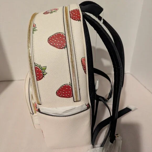 Coach Backpack with Strawberry Print CAS94 - Picture 8 of 11